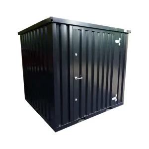 2 x 2 Enkele deur korte zijde in het zwart product foto