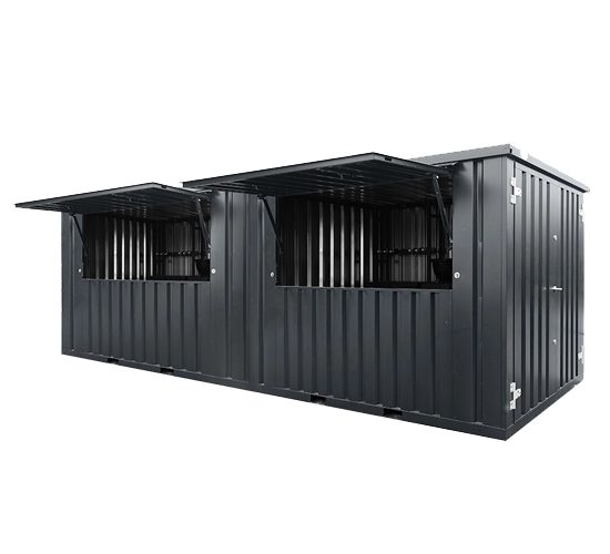 Gekoppelde bar container zonder achtergrond