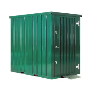 Container tuinhuis 1,5 x 2,2 meter – RAL 6005 – Inclusief Accessoires