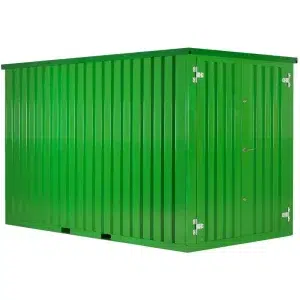 Demontabele Container Lichtgroen 2 x 2 enkele deur korte zijde