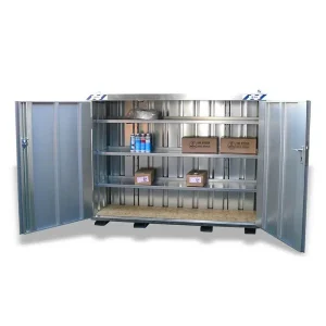 Mobiele container met een dubbele deur