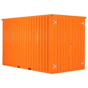Demontabele Container Oranje 4 x 2 enkele deur lange zijde
