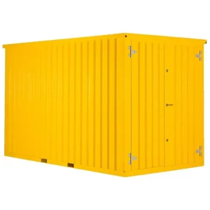 Demontabele Container Geel 3 x 2 dubbele deur lange zijde