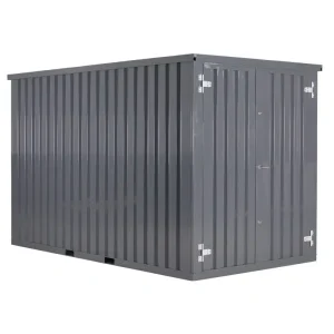 Demontabele Container Grijs 2 x 2 dubbele deur korte zijde
