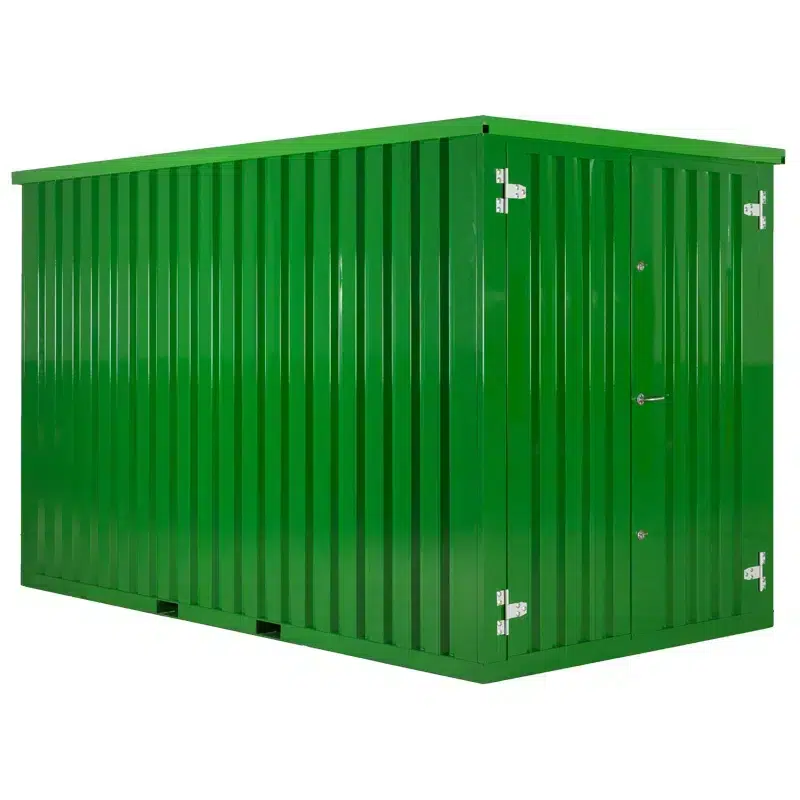 Donkergroene container productfoto