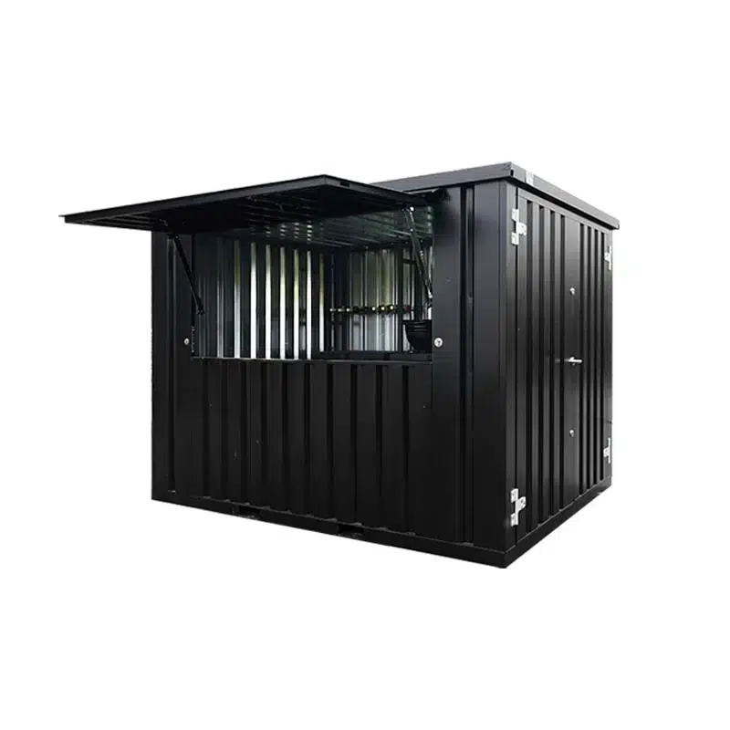 Bar container 3 x 2 in de kleur zwart, productfoto met een witte achtergrond