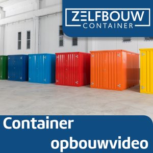 Container opbouwvideo van gekleurde containers