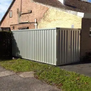 6 x 2 container vanaf de zijkant