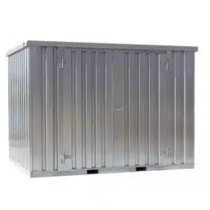Demontabele Container 3 x 2 dubbele deur lange zijde volledig gegalvaniseerd dak