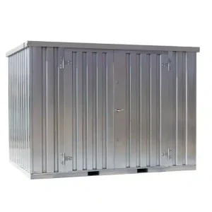 Vrijstaande 3x2 gegalvaniseerde opslagcontainer met dubbele deur