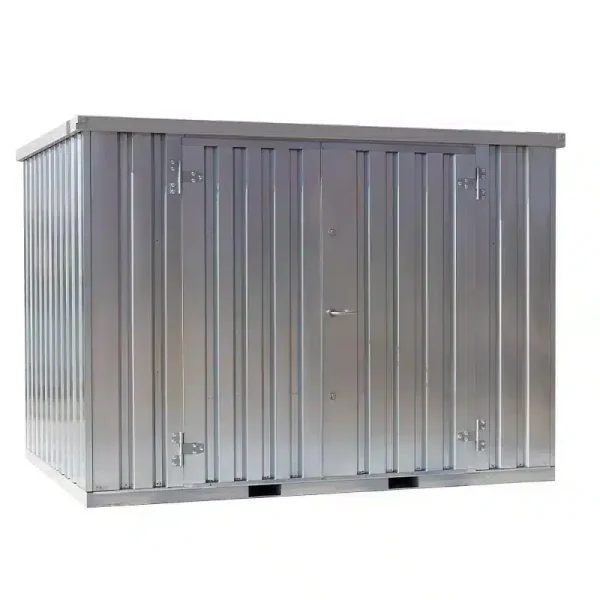 Vrijstaande 3x2 gegalvaniseerde opslagcontainer met dubbele deur