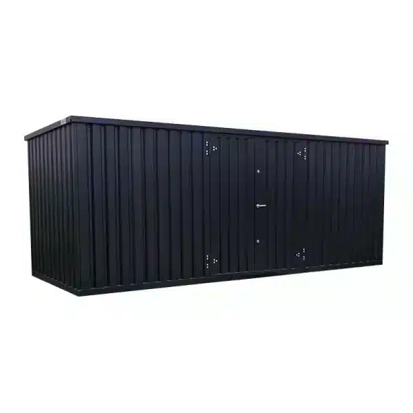 zwarte grote container met witte achtergrond