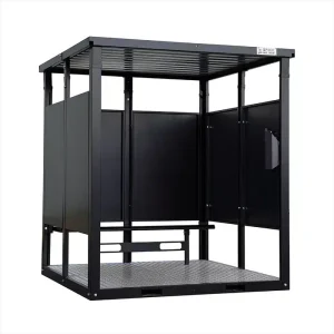 Demontabel rookhok 2 x 2 meter – RAL 9005
