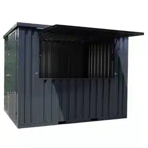 Demontabele barcontainer 3x2 XL in RAL 7016 zonder achtergrond