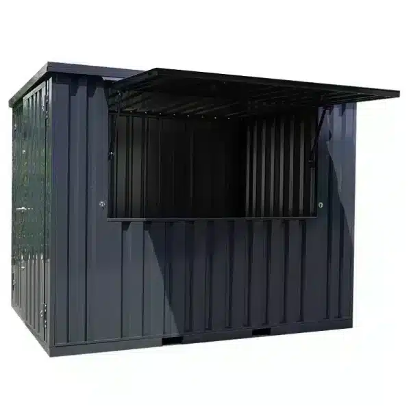 Demontabele barcontainer 3x2 XL in RAL 7016 zonder achtergrond