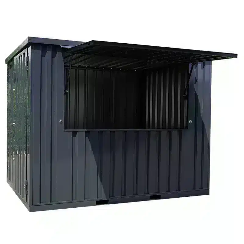Demontabele barcontainer 3x2 XL in RAL 7016 zonder achtergrond
