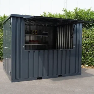 Barcontainer 3x2 XL RAL 7016 met neutrale achtergrond